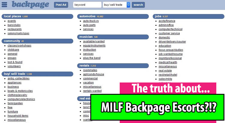 milf backpage escorts