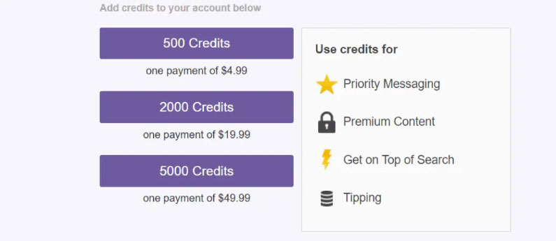 buying credits