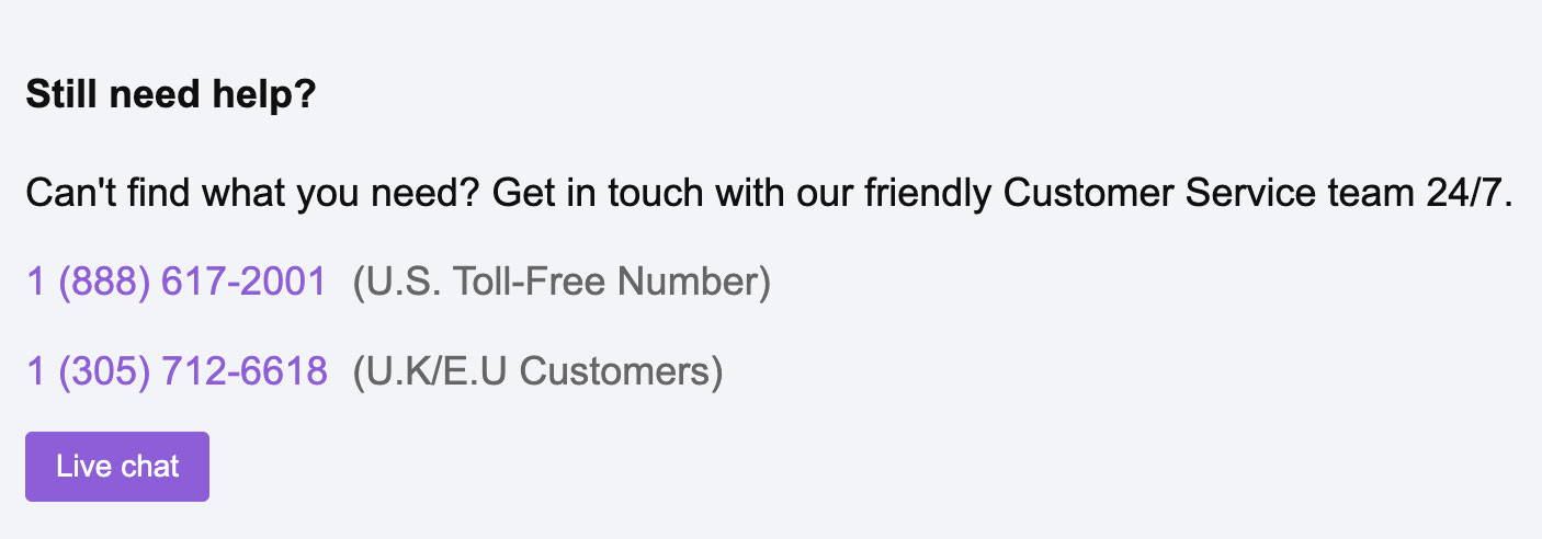 WivesCheat.com customer service